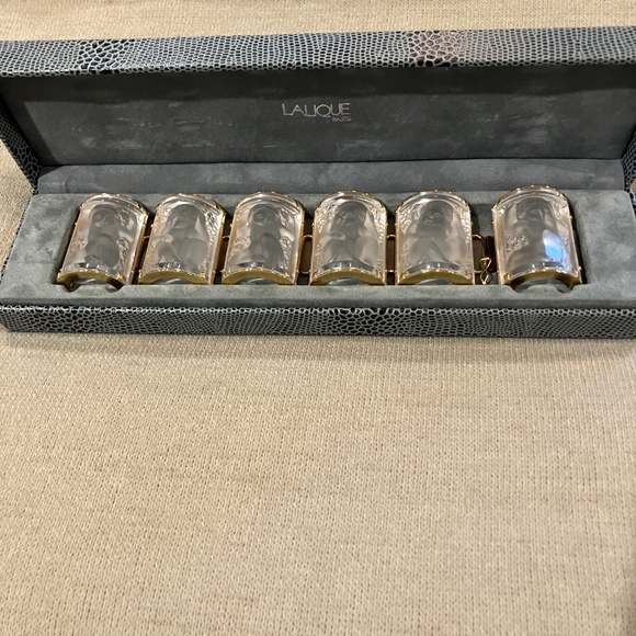 Lalique NYSA Enfant Cherub cuff bracelet - Picture 4 of 7